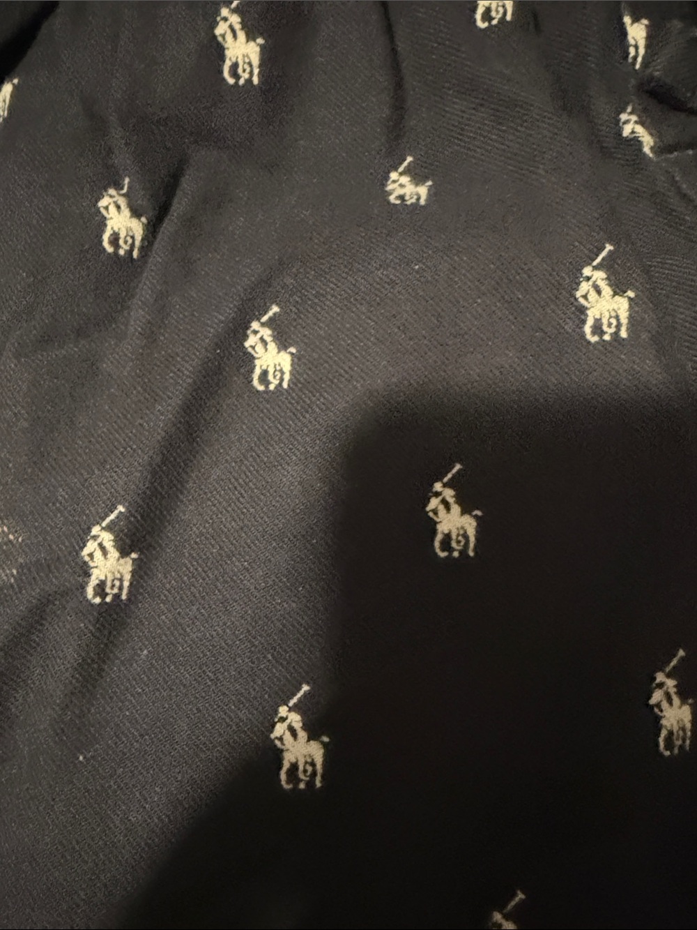 Polo by Ralph Lauren Navy Logo-Print Lounge Joggers. Pajamas pants - Picture 3 of 11